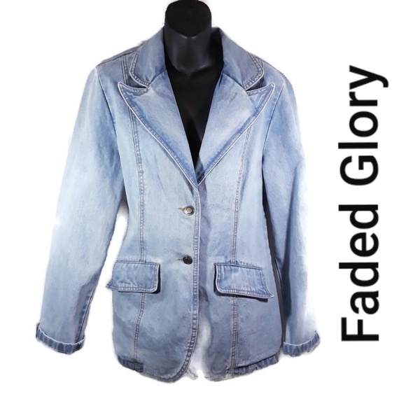 Faded Glory Jackets & Blazers - Faded Glory Women's Jean Jacket Size large